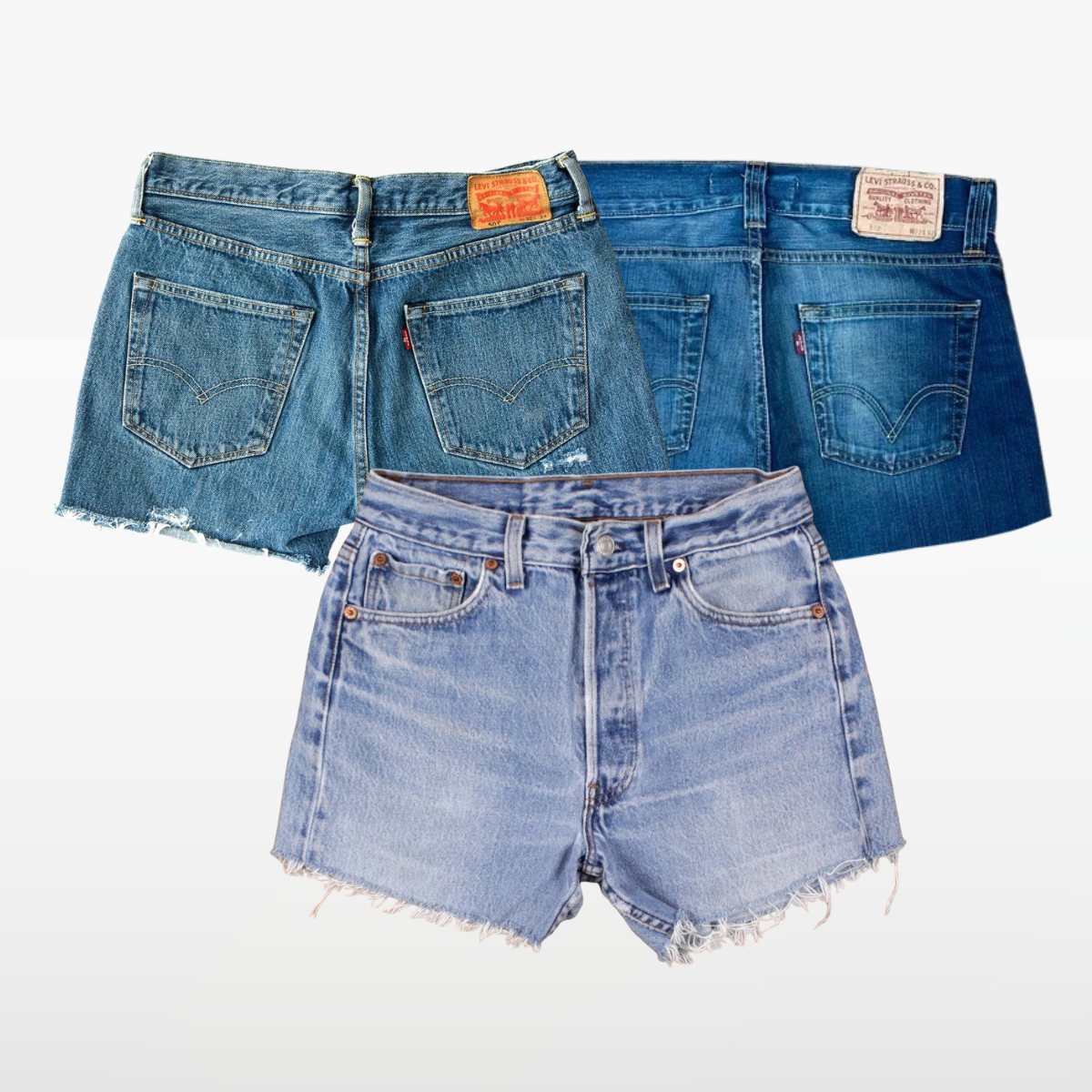 Levis Cut Off Denim Shorts x30