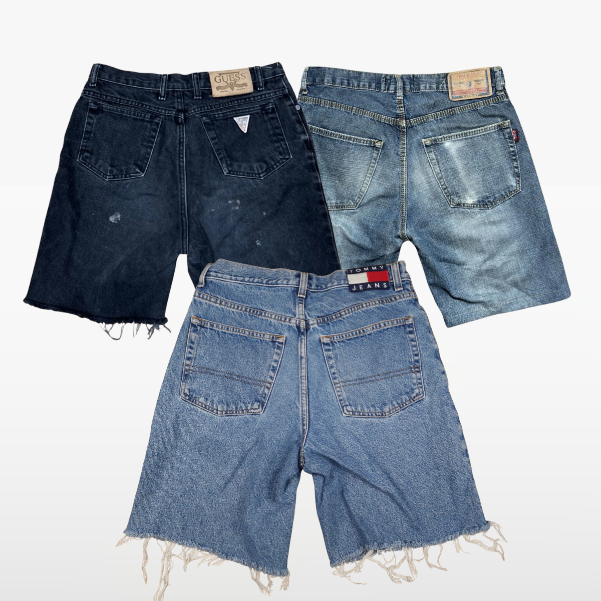 Branded Denim Jort Shorts x30
