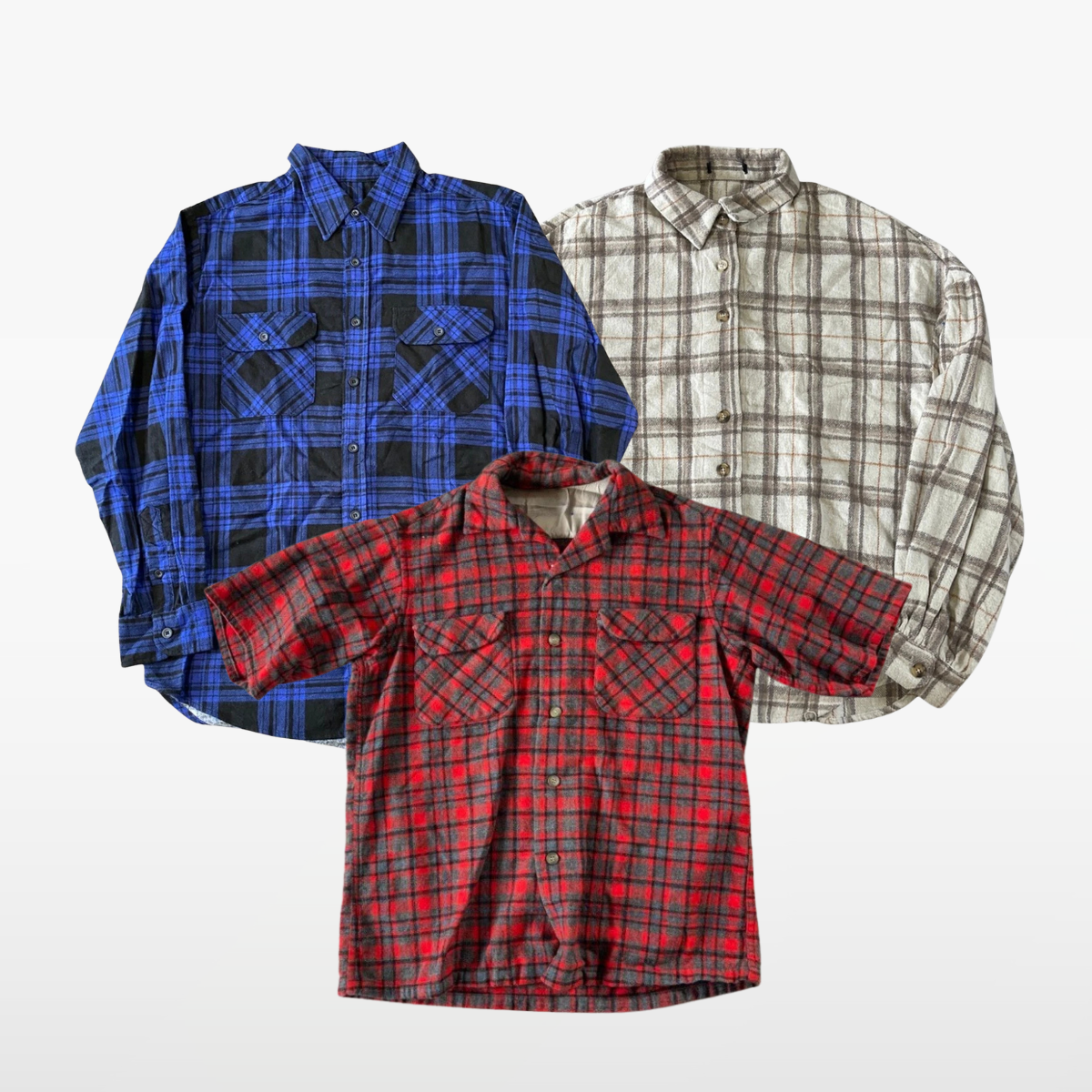 Flannel Checkered Shirts x30