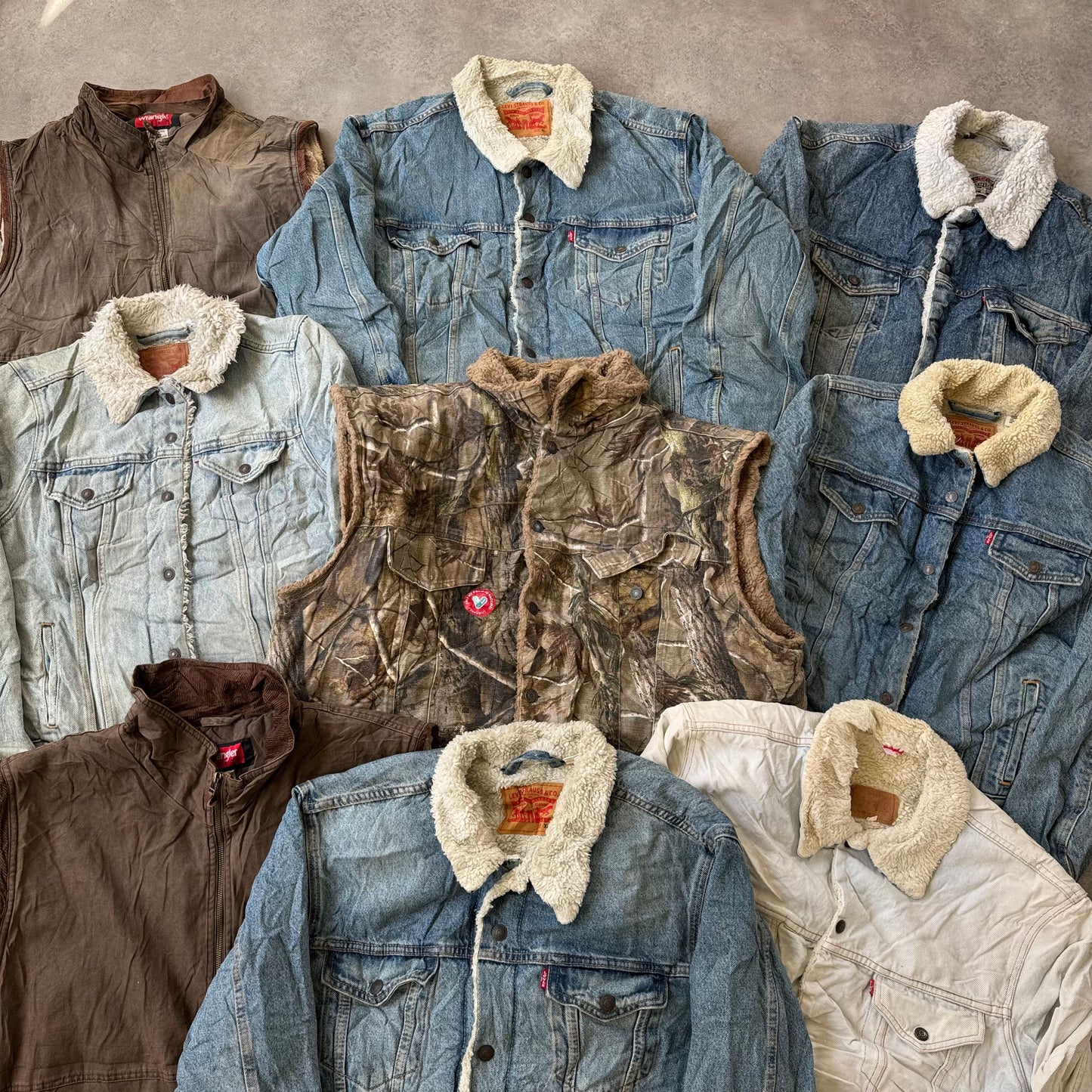 Levis Lee Wrangler Sherpa Jackets