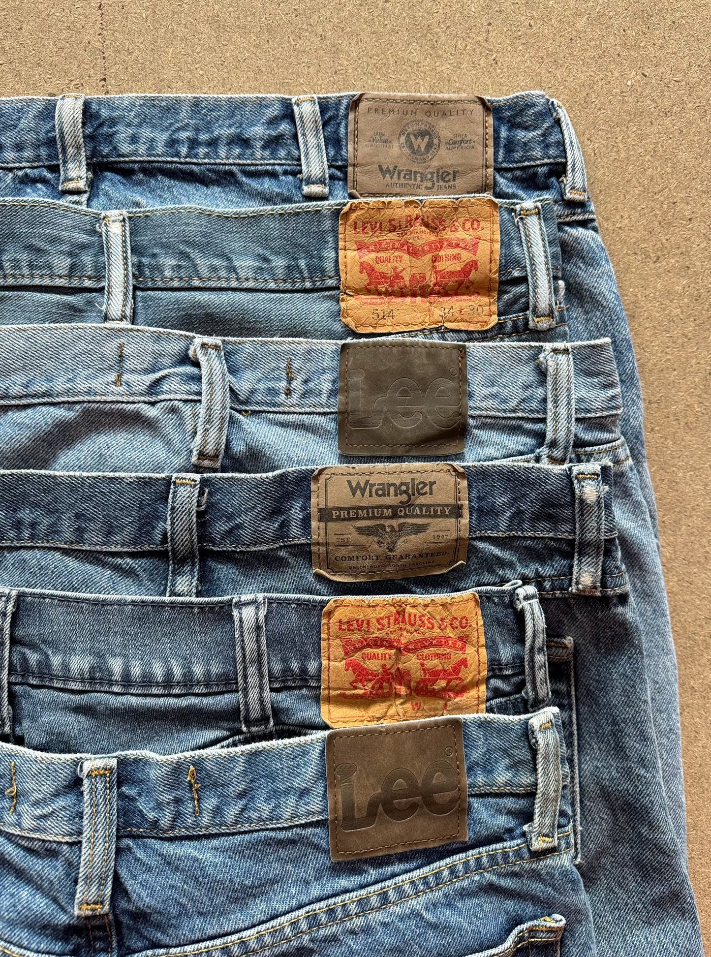 Levis Lee Wrangler Denim Jeans