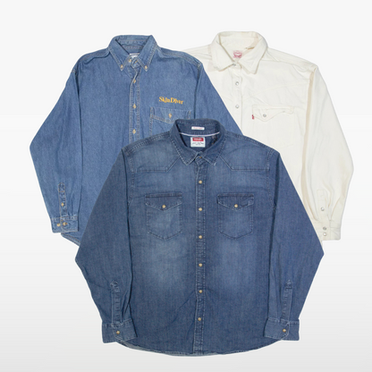 Levis Lee Wrangler Denim Shirts x25