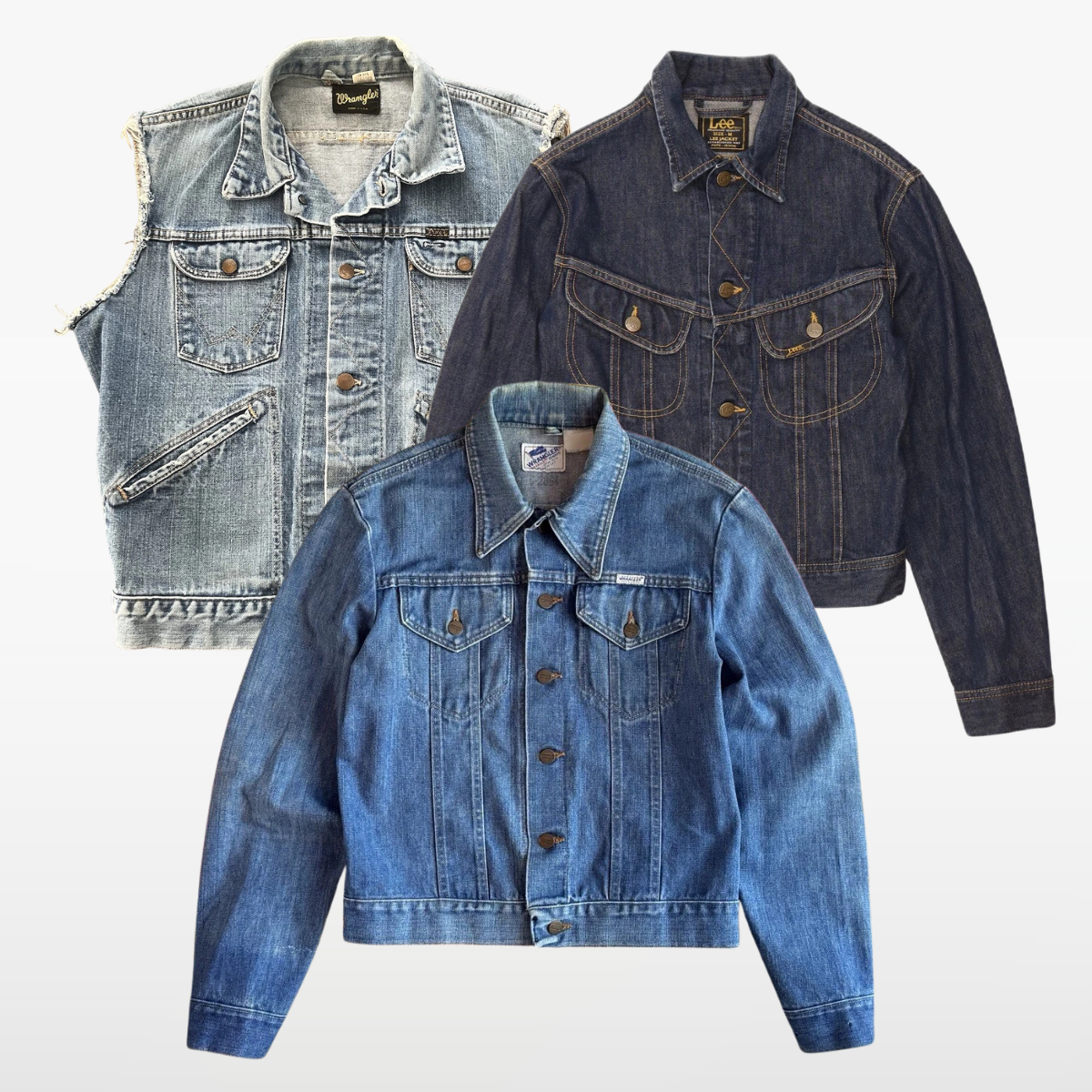 Lee Wrangler Denim Jackets x10