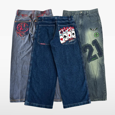Hip-Hop Y2K Jeans x25