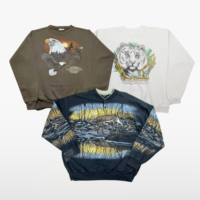 Vintage Animal Nature Hoodies & Sweatshirts x25